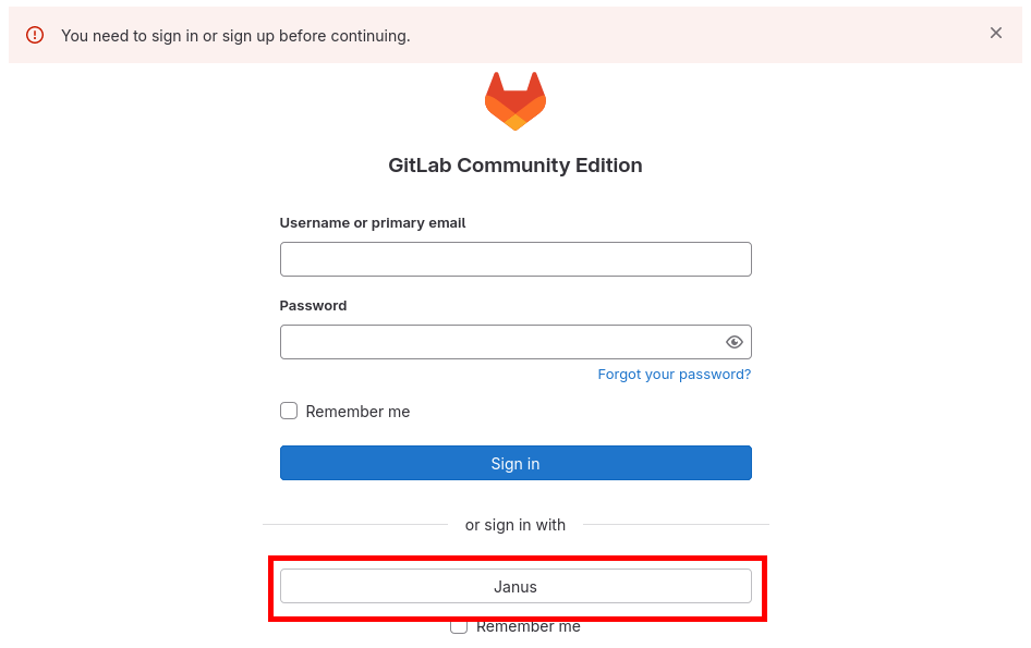 GitLab Login